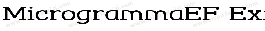 MicrogrammaEF Extend Bold字体转换